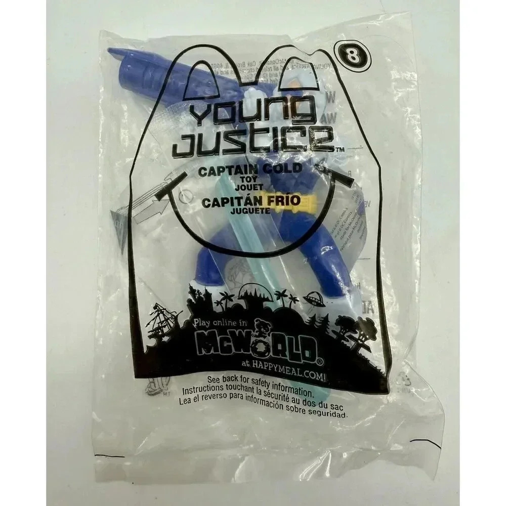 Captain Cold #8 DC Young Justice Figure 2011 McDonalds Happy Meal Toy Sealed
